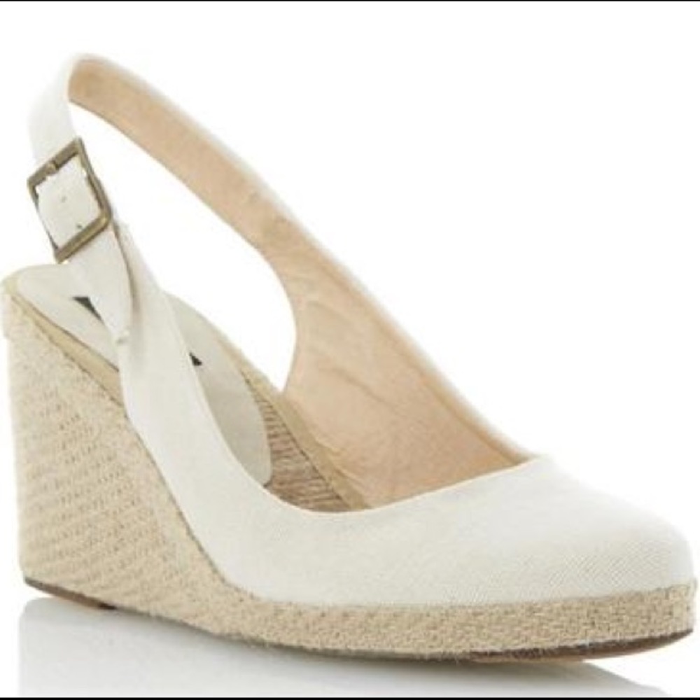 Pied A Terre “Imperia” Wedges, Cream